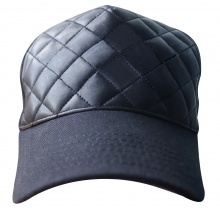 Бейсболка c кожаным куполом производства фабрики «PROMOshapka» Бейсболка c кожаным куполом